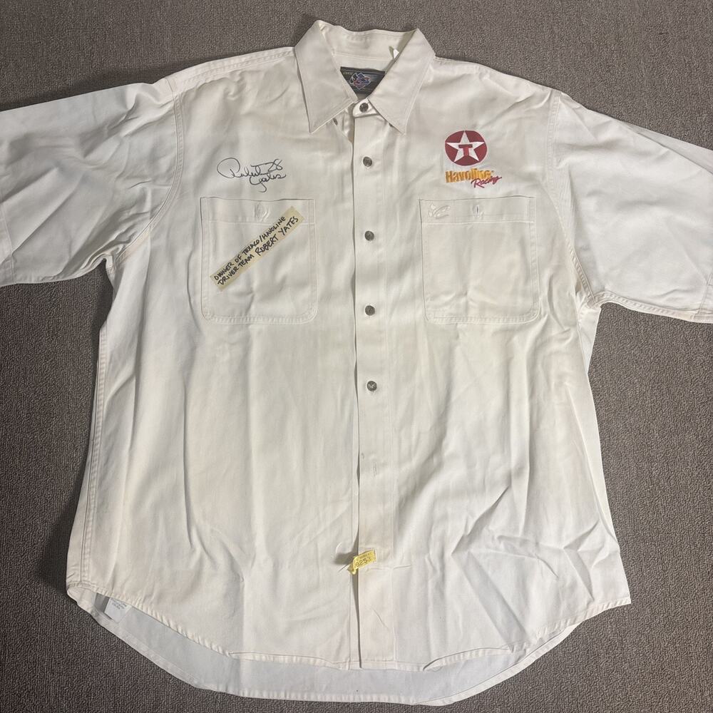 Robert Yates NASCAR Signed Button Up Shirt Men’s XL Havoline Chase Authentic